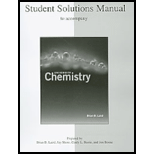 University Chemistry Students Solutions Manual