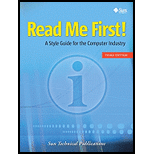 Read Me First A Style Guide for the Computer Industry