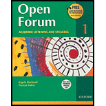 Open Forum 1 Acad. Listen. and Speak.   With CD