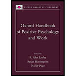 Oxford Handbook of Positive Psychology and Work