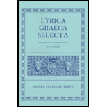 Lyrica Graeca Selecta