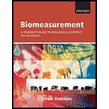 Biomeasurement A students guide to biological statistics