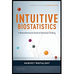 Intuitive Biostatistics A Nonmathematical Guide to Statistical Thinking