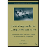 Critical Approaches to Comparative Education