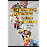 Mathematics Learning in Early Childhood