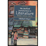 Bedford Introduction to Literature : Reading, -  Michael Meyer, Hardback