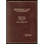 Mineral Law Cases and Materials