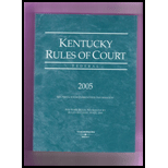 Kentucky Rules of Court, Federal 2005