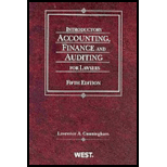 Introductory Accounting, Finance, And Auditing For Lawyers