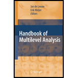 Handbook of Multilevel Analysis