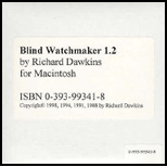 Blind Watchmaker CD (Sw)