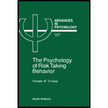 Psychology of Risk Taking Behavior