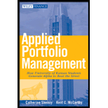 Applied Portfolio Management