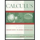 Calculus Multivariable, Student Solutions Manual 9th edition ...