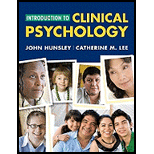 Introduction to Clinical Psychology Evidence Based Approach 10 Edition, by John Hunsley and Catherine M Lee - ISBN 9780470437513