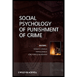 Social Psychology of Punishment of Crime