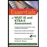 Essentials of WIAT III and KTEA II Assessment   With CD