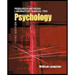 Research Methods Lab. Manual for Psychology