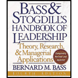 Handbook of Leadership  Theory, Research, and Application