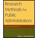 Research Methods for Public Administrators