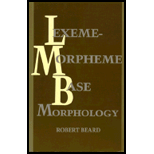 Lexeme Morpheme Base Morphology