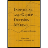 Individual and Group Decision Making