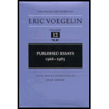 Collected Works of Eric Voegelin, Volume 12