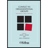 Conflict in Organizational Groups