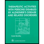 Therapeutic Activies for Persons with Alzheimers Disease and Other