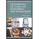 Fundamentals of Collection Development and Management