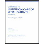 Guidelines for Nutrition Care for Renal