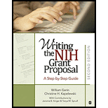 Writing the NIH Grant Proposal