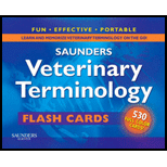 Saunders Veterinary Terminology Flash Cards (New)