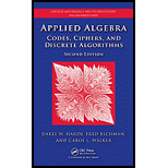 Applied Algebra Codes, Ciphers and Discrete Algorithms