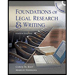 Foundations of Legal Research and Writing   With CD