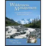 Wilderness Management Stewardship and Protection of Resources and Values