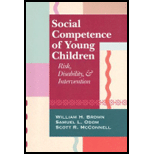 Social Competence of Young Children Risk, Disability, and Intervention