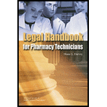 Legal Handbook for Pharmacy Technicians