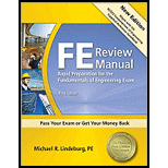 FE Review Manual Rapid Preparation for the Fundamentals of Engineering Exam 3RD 11 Edition, by Michael R Lindeburg - ISBN 9781591263333