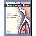 Exercises for Voice Therapy   With CD