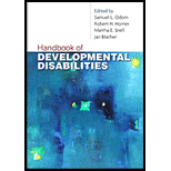 Handbook of Developmental Disabilities