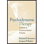 Psychodynamic Therapy A Guide to Evidence Based Practice