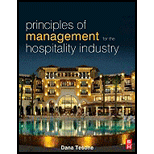 Principles of Management for Hospitality Industry