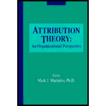 Attribution Theory Organizational Approach