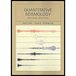 Quantitative Seismology