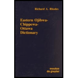 Eastern Ojibwa Chippewa Ottawa Dictionary