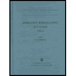 Ammianvs Marcellinvs Res Gestae, Volume 1