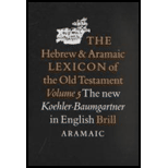 Hebrew and Aramaic Lexicon of the Old Testament