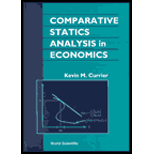 Comparative Statics Analysis in Economics