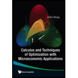 Calculus and Techniques of Optimization with Microeconomic Applications